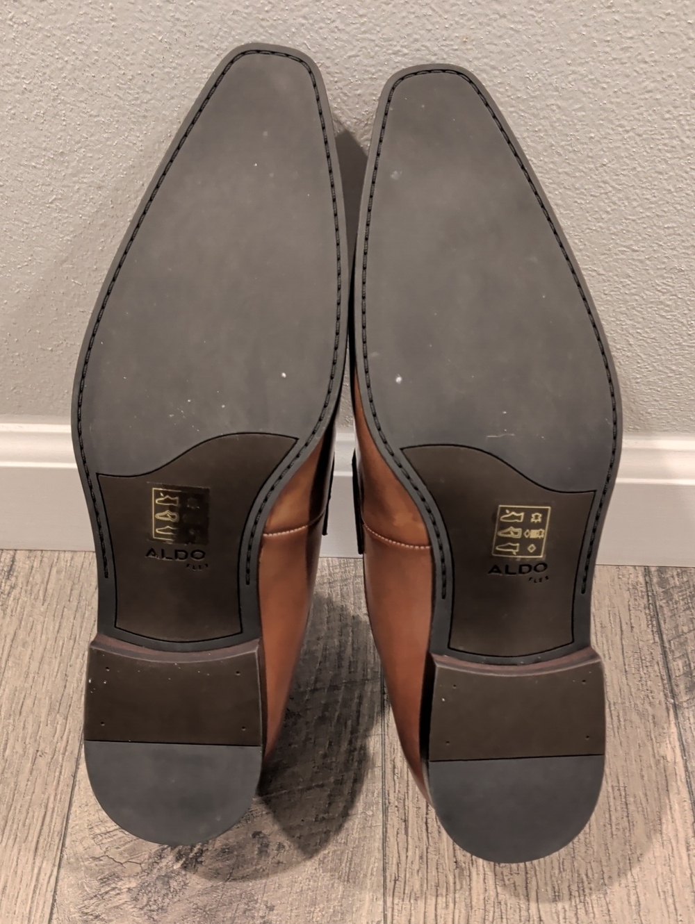 Aldo "Vinci" Tassel Loafer Shoes Tan/Cognac NEW - Picture 7 of 9